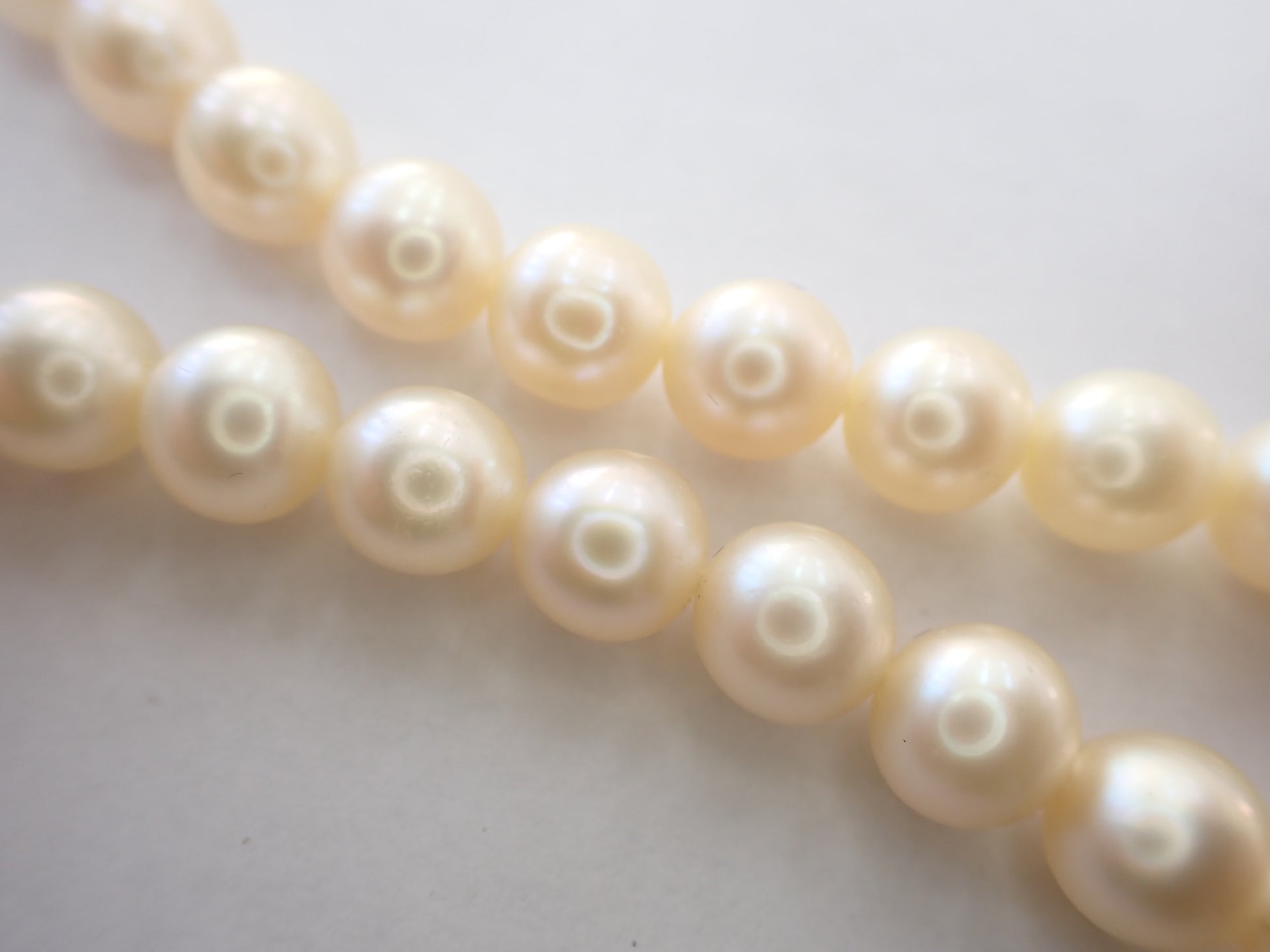 Pearl diameter approximately 7.3mm?7.9mm, Sterling Silver, 37.5g, Necklace 