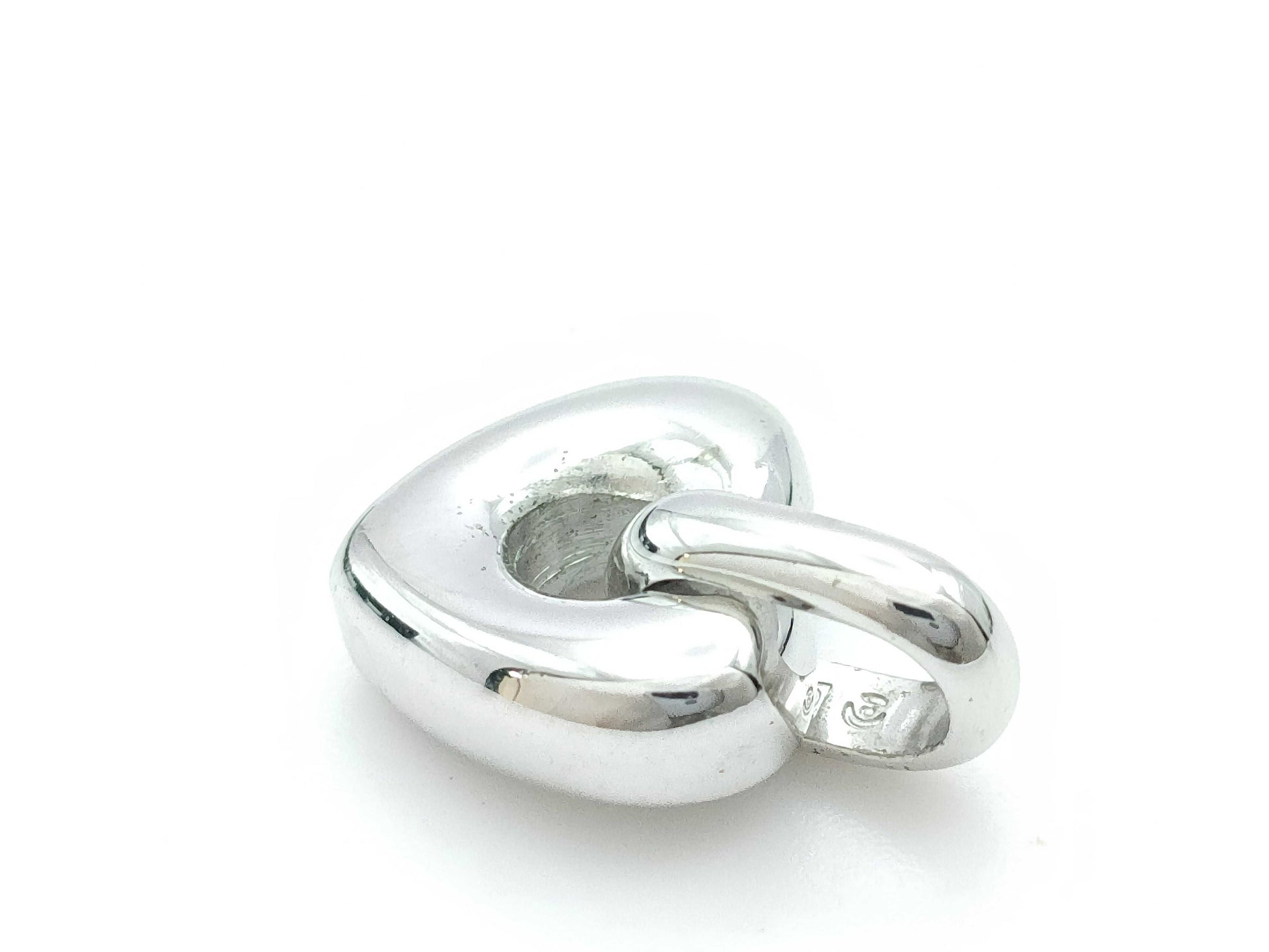 TASAKI Heart Motif Sterling Silver 5.0g Pendant Top 