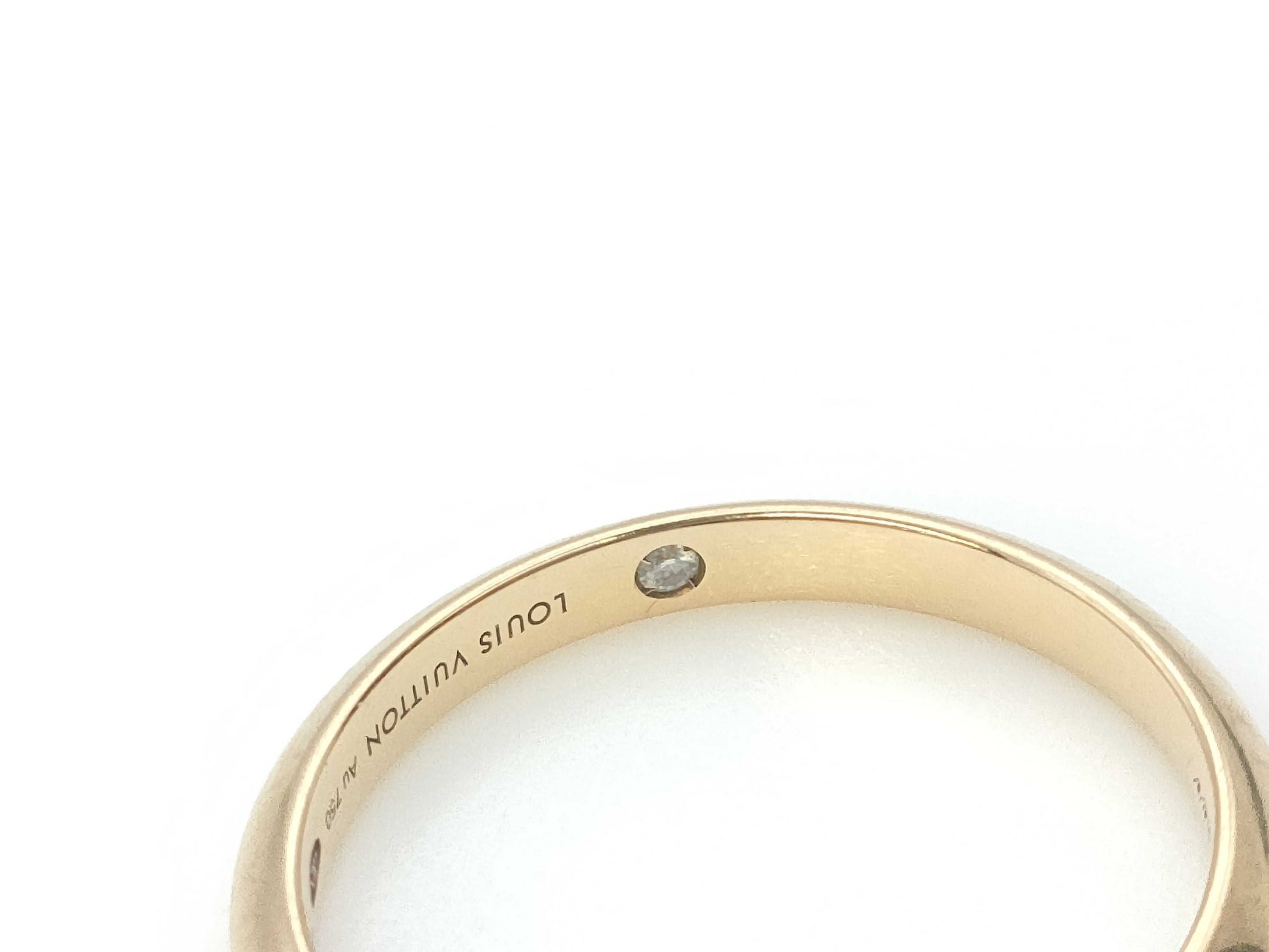 LOUIS VUITTON Band #53 PG Au750 2.3g Ring 