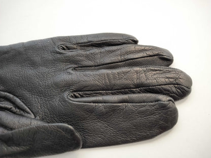 HERMES HERMES Jige Polido Charm Leather Black Gloves Other Accessories