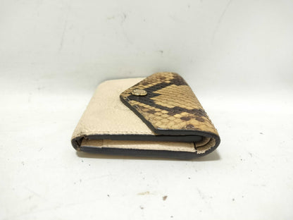 LOUIS VUITTON LOUIS VUITTON Louis Vuitton Portefeuille Python Monogram Folding Wallet