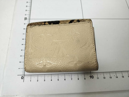 LOUIS VUITTON LOUIS VUITTON Louis Vuitton Portefeuille Python Monogram Folding Wallet