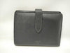 CELINE CELINE Strap Leather Folding Wallet Black Wallet