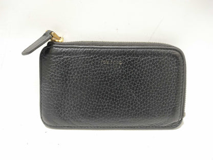 Tom Ford TOM FORD Coin Case Leather Black Coin Case