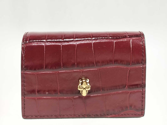 Excellent condition Alexander McQueen skull chain card case.