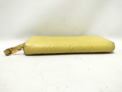 LOUIS VUITTON Monogram Empreinte Long Wallet TN1124 Yellow