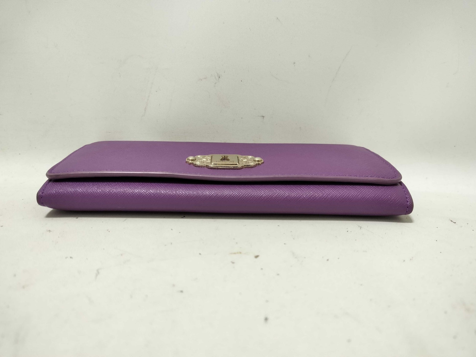 ANNA SUI Excellent Condition ANNA SUI Keyhole Long Wallet Purple Wallet
