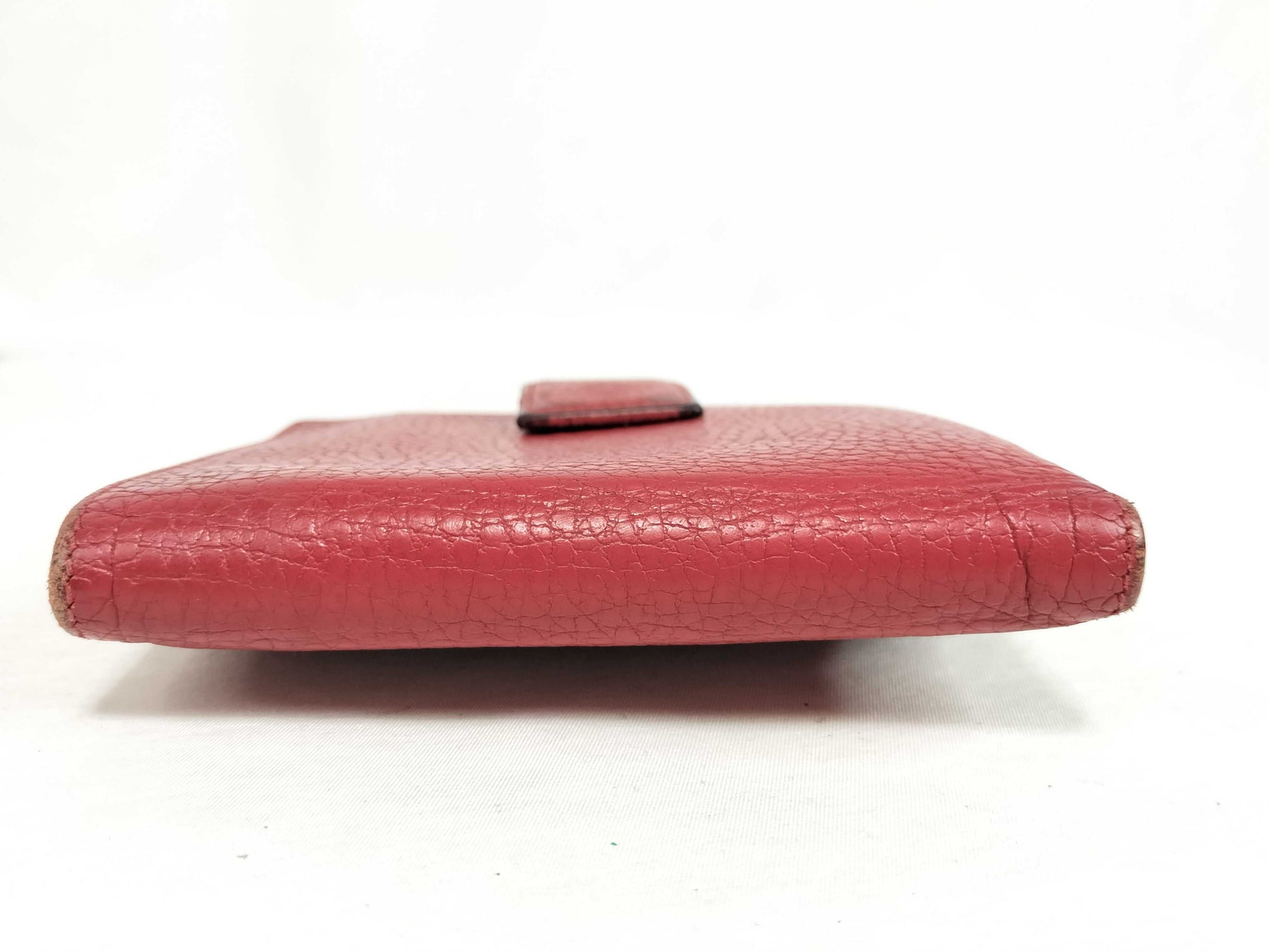 GUCCI 456122 GG Marmont Leather Folding Wallet, Red