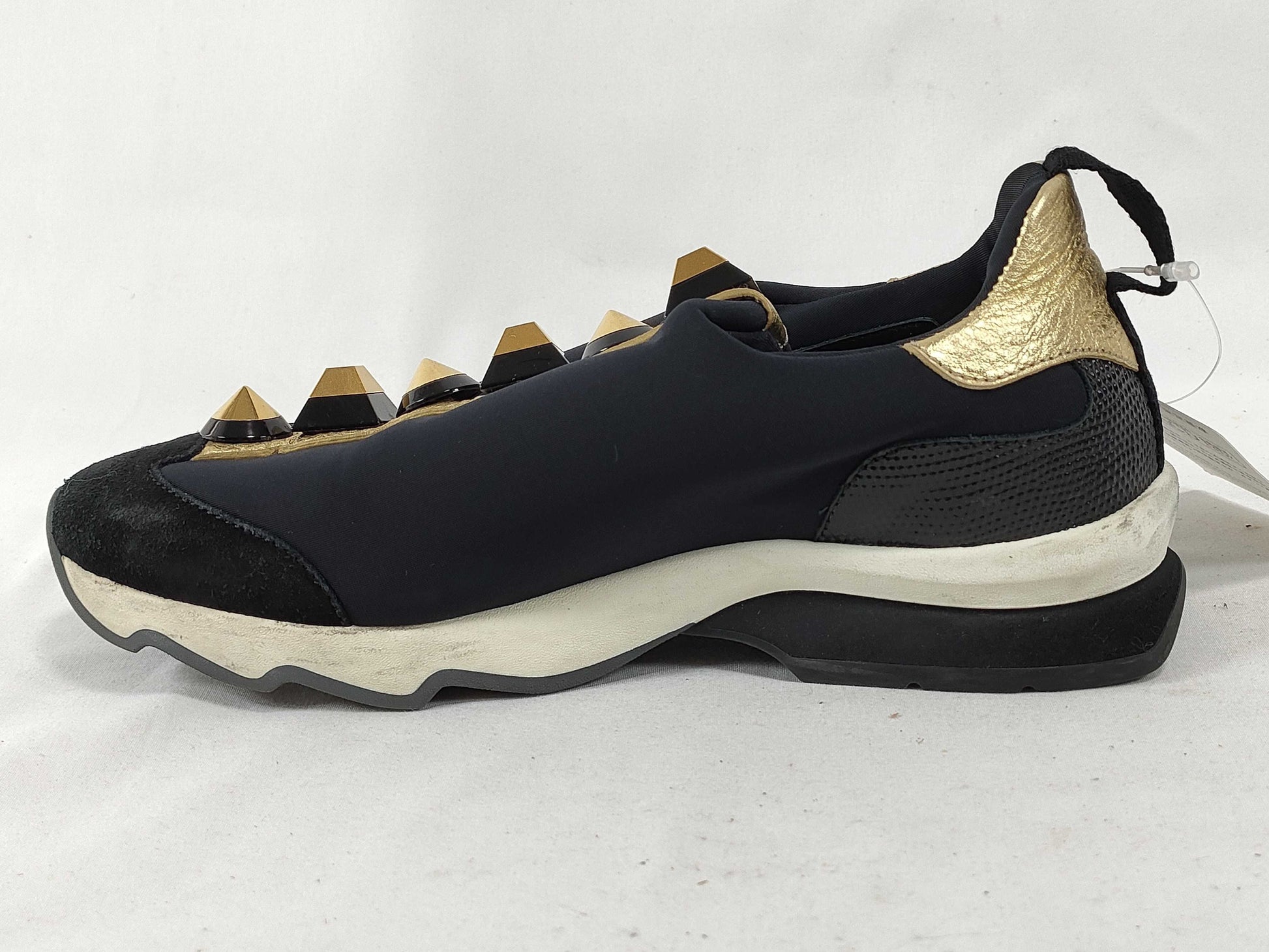 FENDI FENDI slip-on sneakers fabric two-tone sneakers