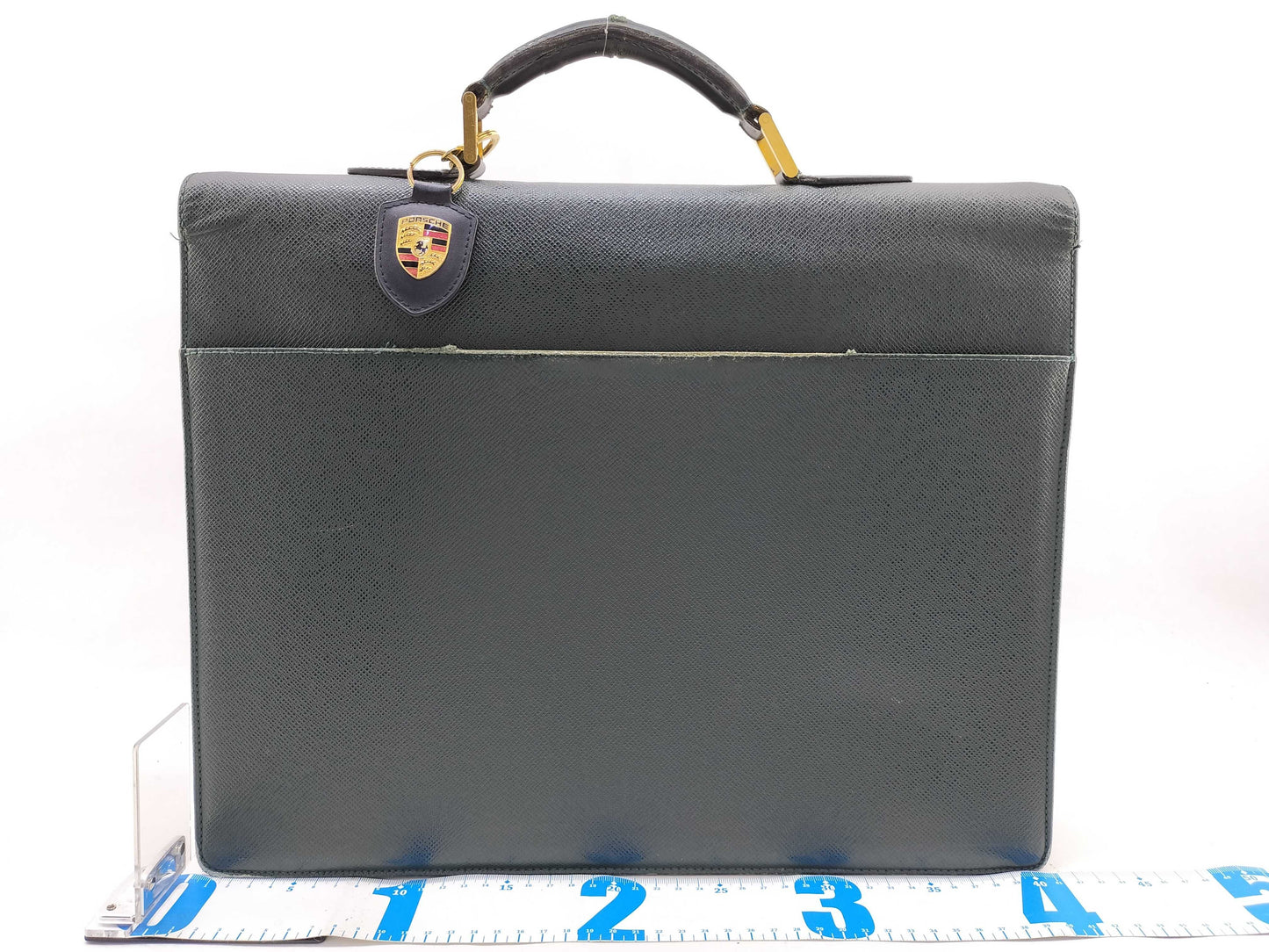 LOUIS VUITTON Taiga Serviette Clado Business Bag, Green