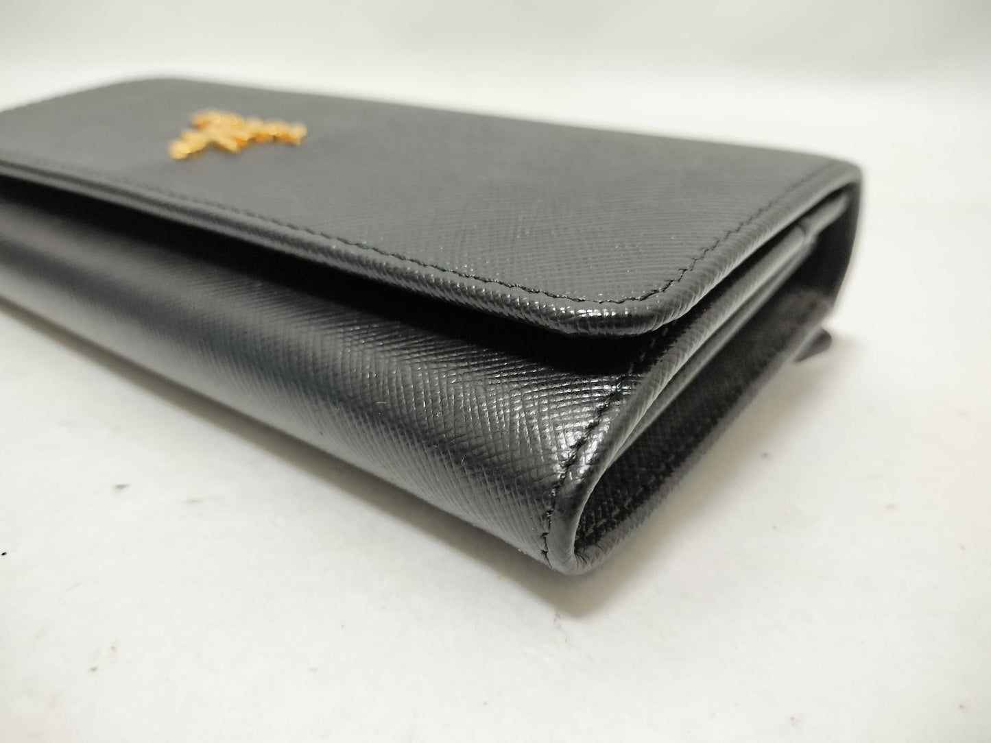 PRADA PRADA Saffiano Long Wallet Black Wallet Wallet