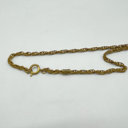 CHANEL CHANEL Coco Mark Vintage Plated Necklace Necklace