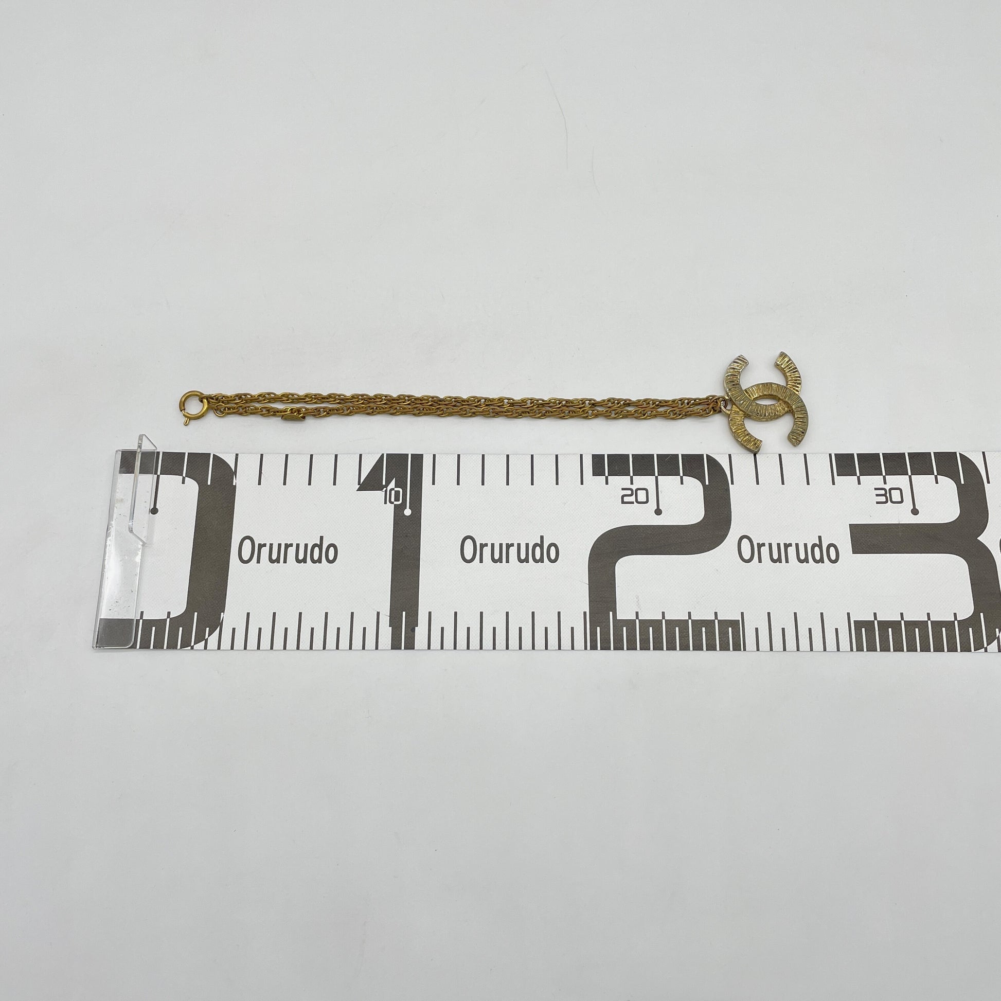 CHANEL CHANEL Coco Mark Vintage Plated Necklace Necklace