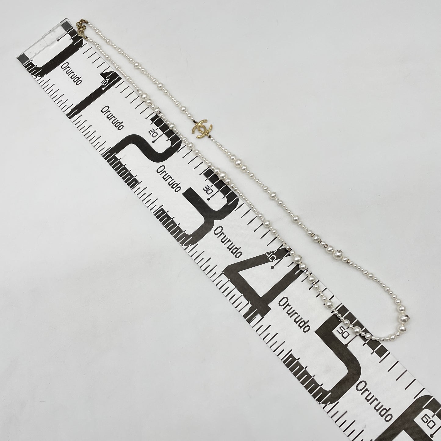 CHANEL CHANEL Coco Mark Faux Pearl Necklace A18P Necklace