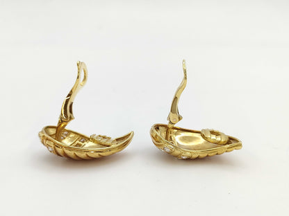 Dior Diamond 750 18.4g Earrings 