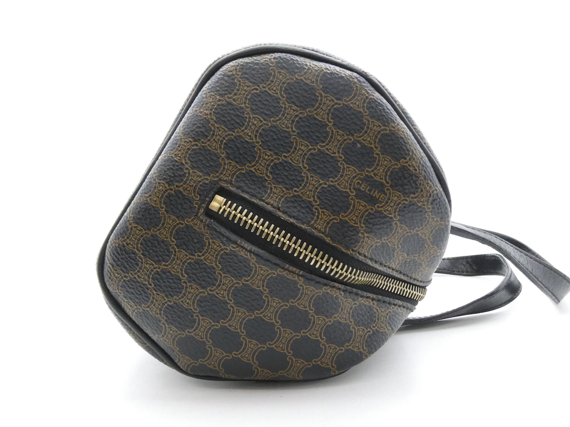 CELINE Macadam Cylindrical PVC Leather Handbag