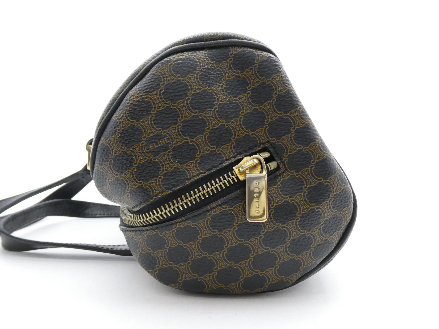 CELINE Macadam Cylindrical PVC Leather Handbag