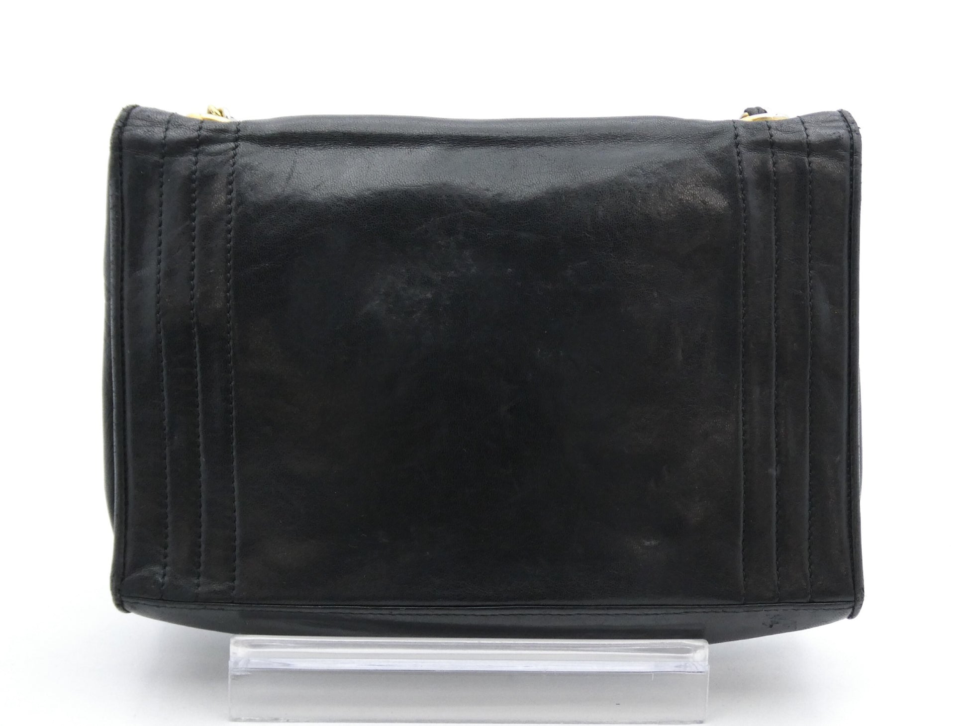 CHANEL Coco Mark Leather Chain Shoulder Bag