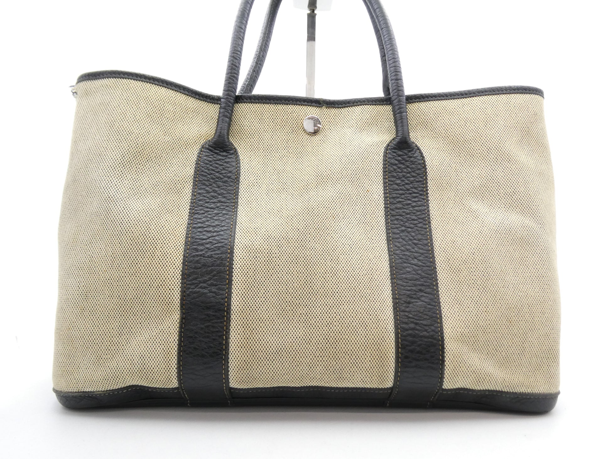 HERMES Garden Party Garden Party □J Stamped Tote Bag