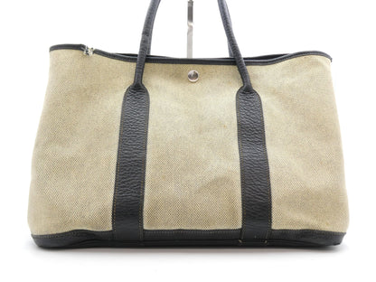 HERMES Garden Party Garden Party □J Stamped Tote Bag