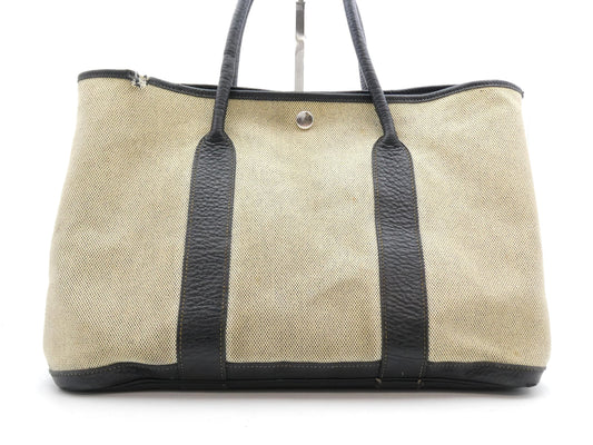 HERMES Garden Party Garden Party □J Stamped Tote Bag