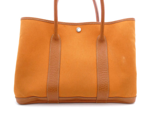 HERMES Garden Party □I Engraved Tote Bag