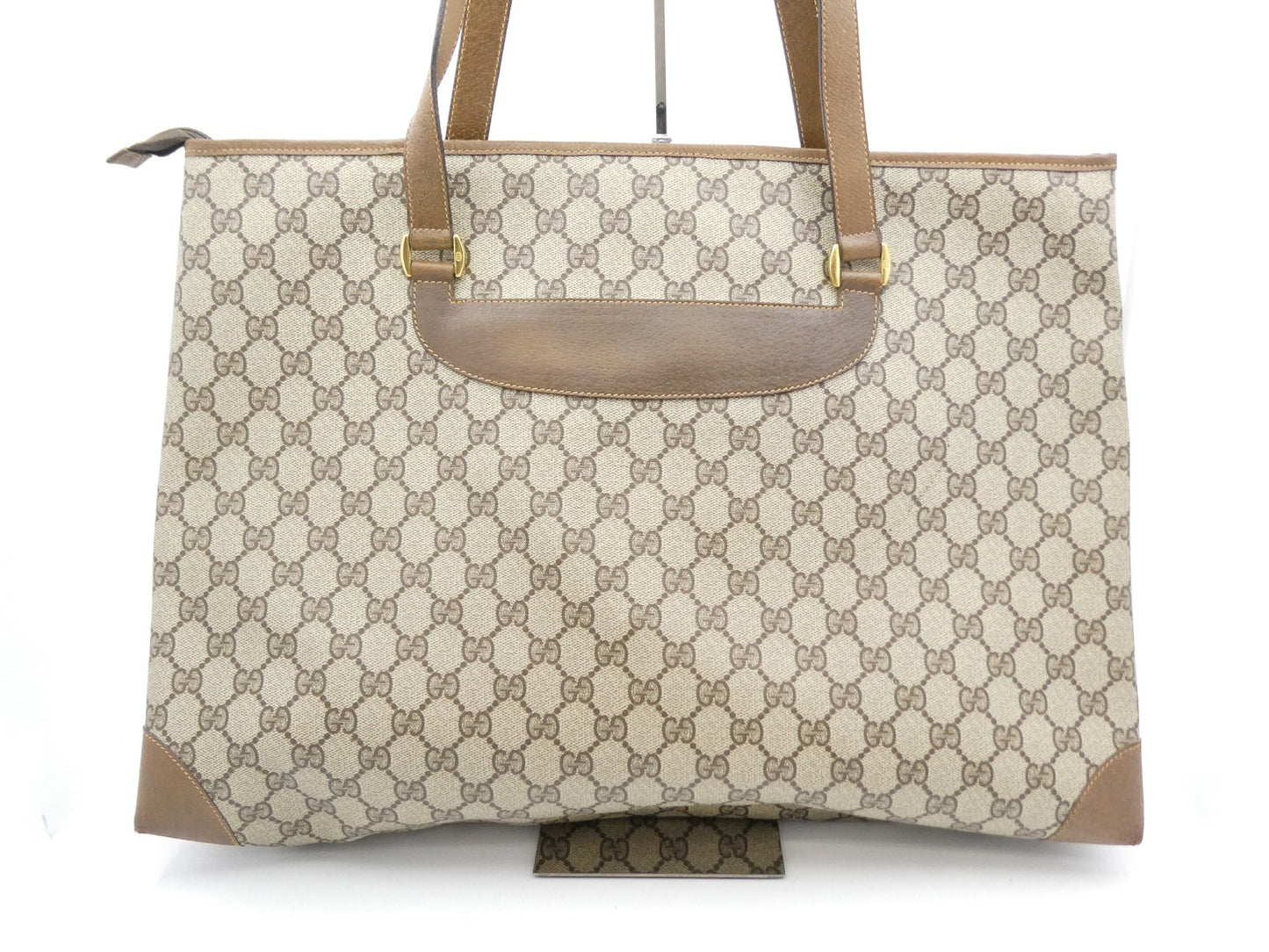 GUCCI GG Supreme GG Supreme PVC Leather Tote Bag