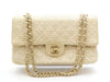 CHANEL Matelasse Tweed Coco Mark Double Flap Double Chain Shoulder Bag