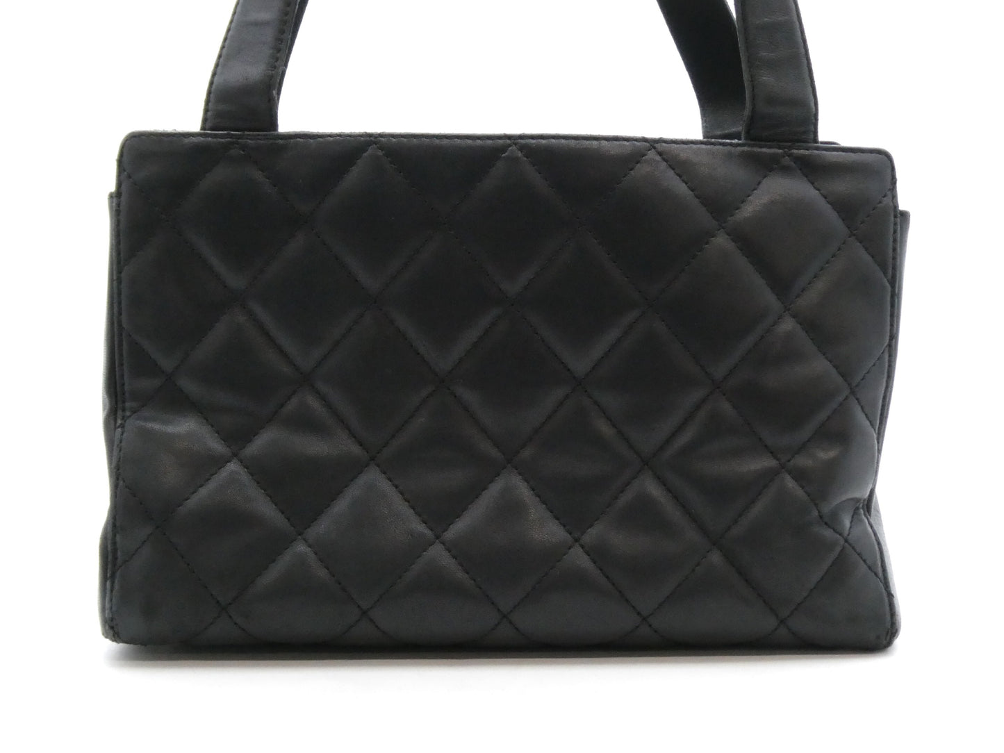 CHANEL Matelasse Coco Mark Leather Handbag