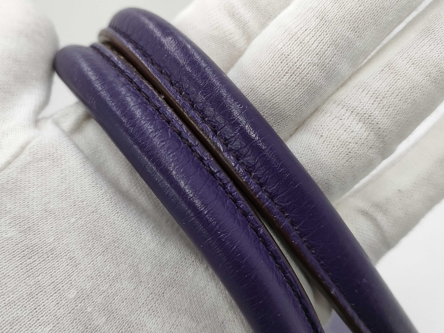 HERMES Birkin 40 Taurillon Clemence Iris Handbag with N Stamp