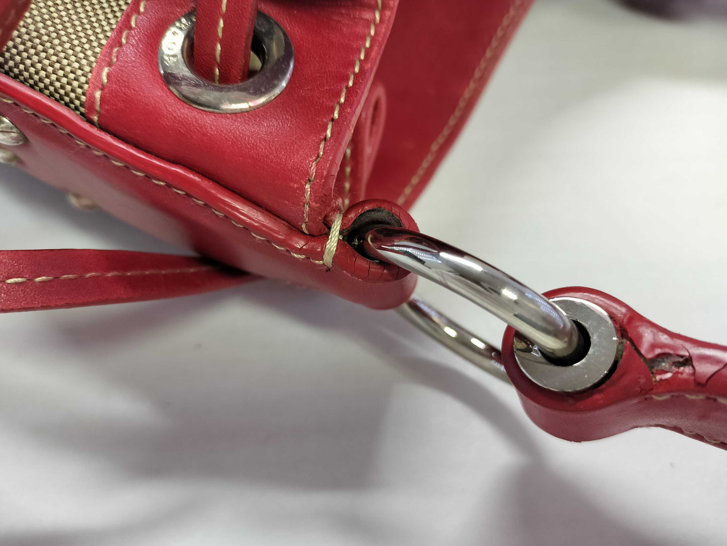 PRADA PRADA Prada Logo Jacquard Leather One-Shoulder Bag White Tag 126 Handbag