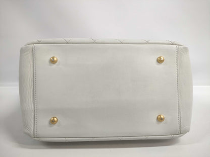 CHANEL CHANEL Matelasse Deka Coco Mark Lambskin Chain Tote Bag