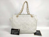 CHANEL CHANEL Matelasse Deka Coco Mark Lambskin Chain Tote Bag