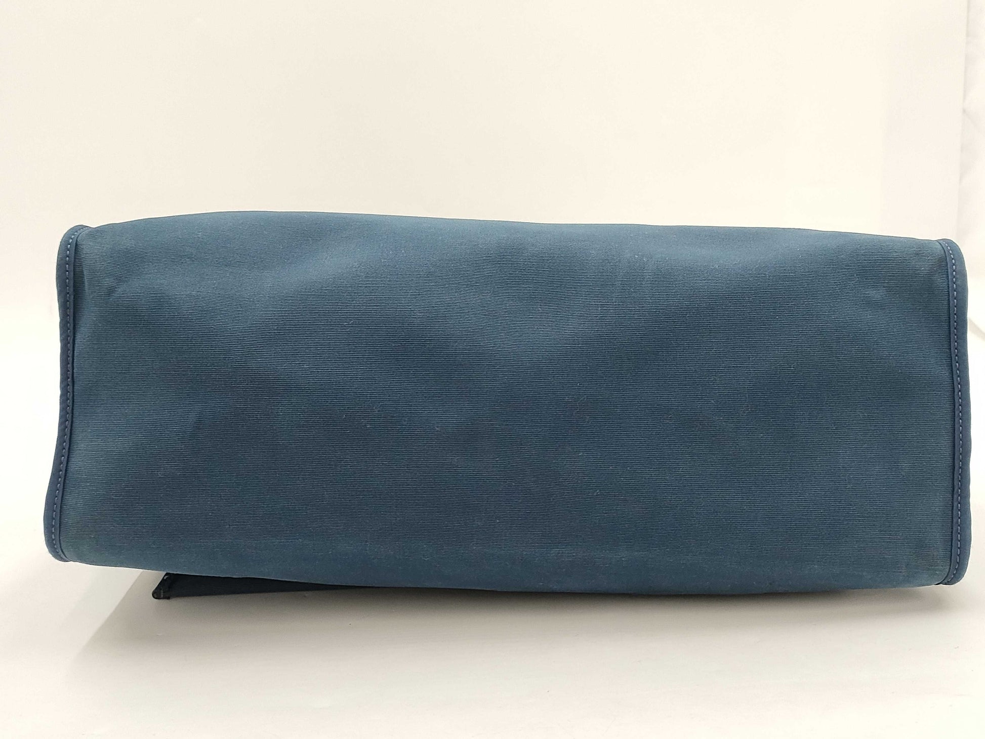 HERMES Toile Officier Leather Hand Shoulder Bag with Zip Pouch, O Stamped