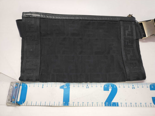 FENDI Zucca pattern FENDI Zucca canvas and leather waist body bag