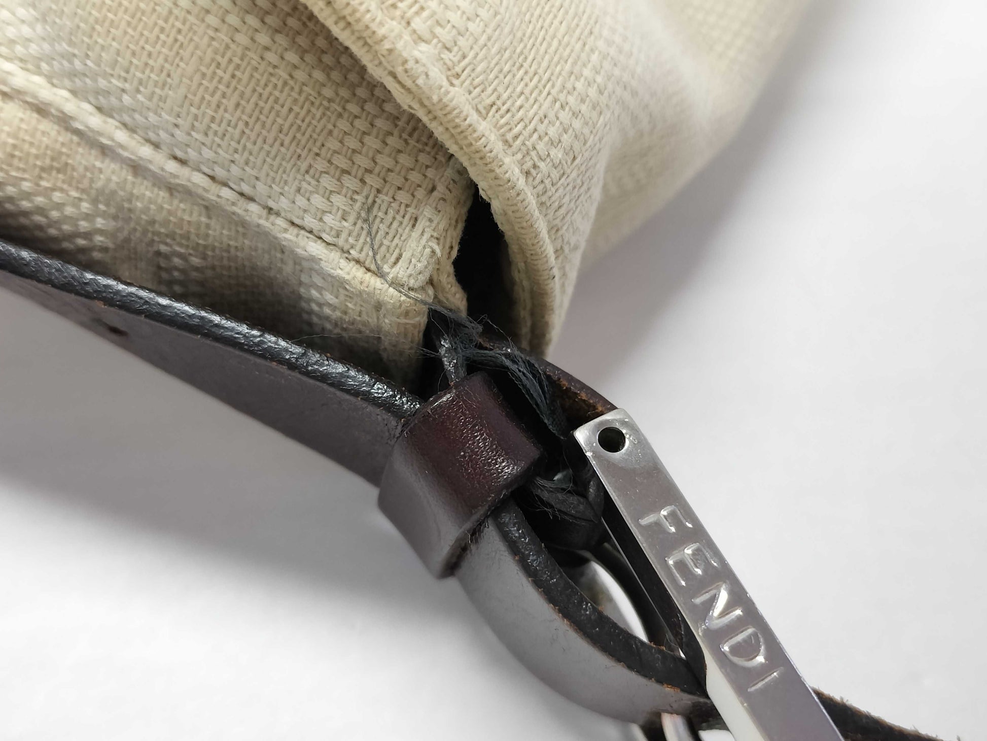 FENDI Mamma FENDI Zucca Mamma Baguette Canvas Leather Hand Shoulder Bag Shoulder Bag