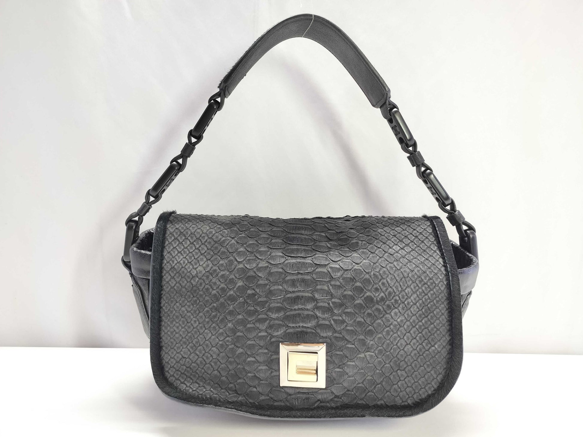 CELINE CELINE Handbag Shoulder Bag Python Triomphe Shoulder Bag
