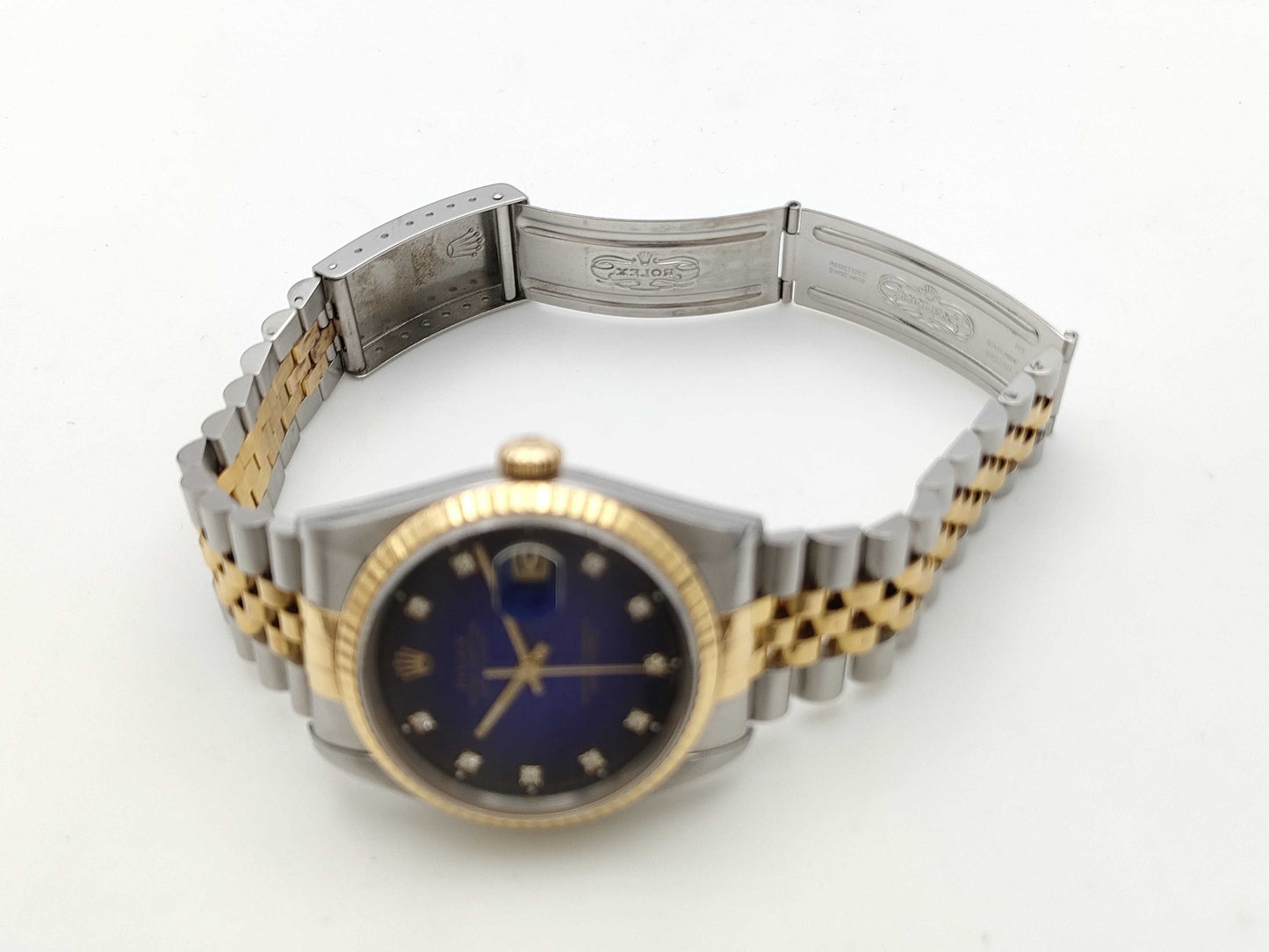 ROLEX 16233G S478455 Blue Gradient Boys' Watch