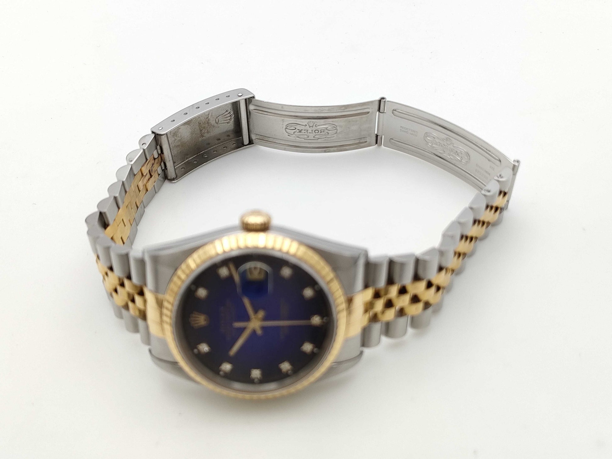 ROLEX 16233G S478455 Blue Gradient Boys' Watch