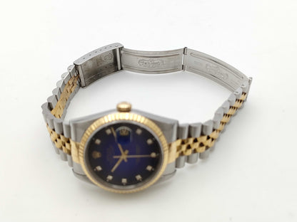 ROLEX 16233G S478455 Blue Gradient Boys' Watch