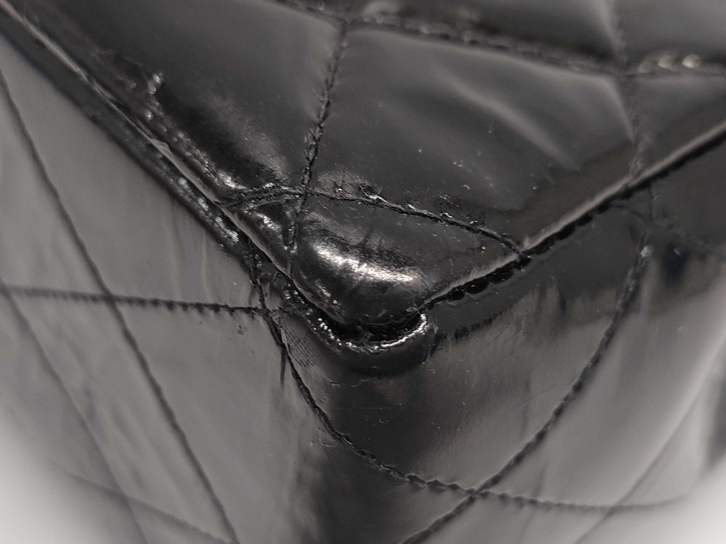 CHANEL Medium Chain Shoulder Bag with Sticker and Card