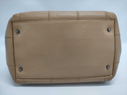 CHANEL Chocolate Bar Leather Handbag with Sticker and Card