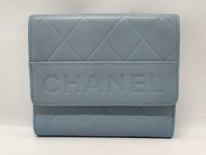 CHANEL folding wallet with sticker