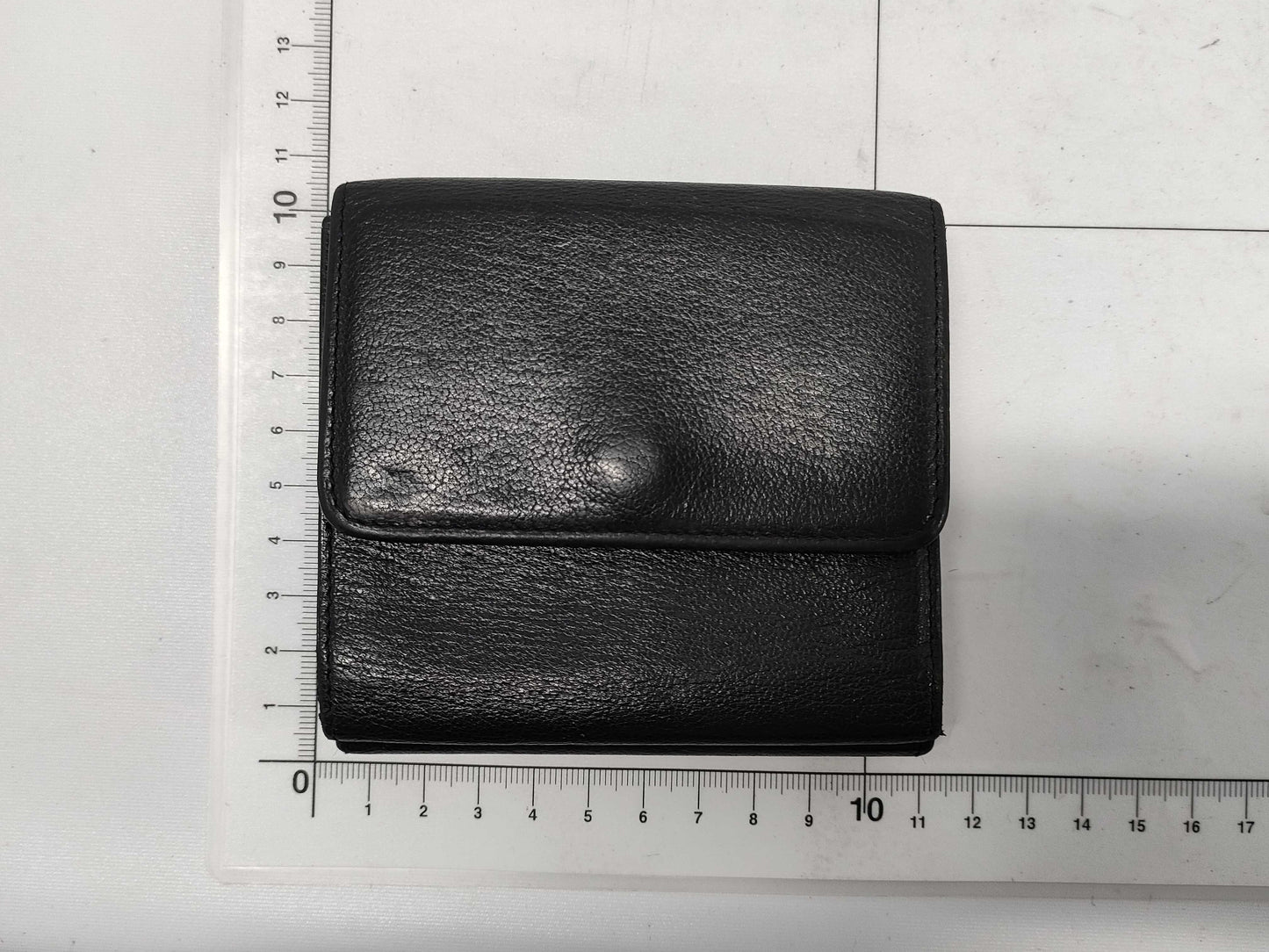 CHANEL Lambskin Folding Wallet with Cards and Stickers