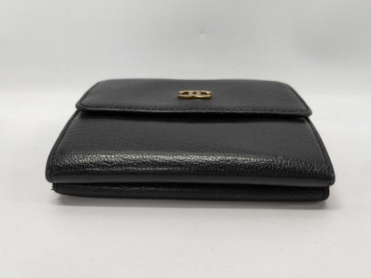 CHANEL Lambskin Folding Wallet with Cards and Stickers