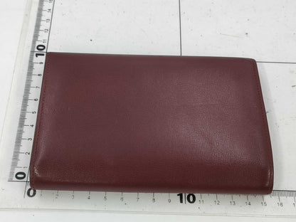 Cartier Must Line Leather Tri-fold Wallet Bordeaux