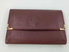 Cartier Must Line Leather Tri-fold Wallet Bordeaux