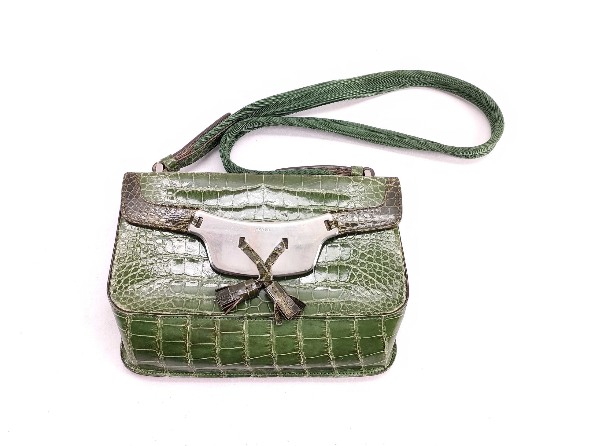 PRADA PRADA Crocodile Shoulder Bag Shoulder Bag