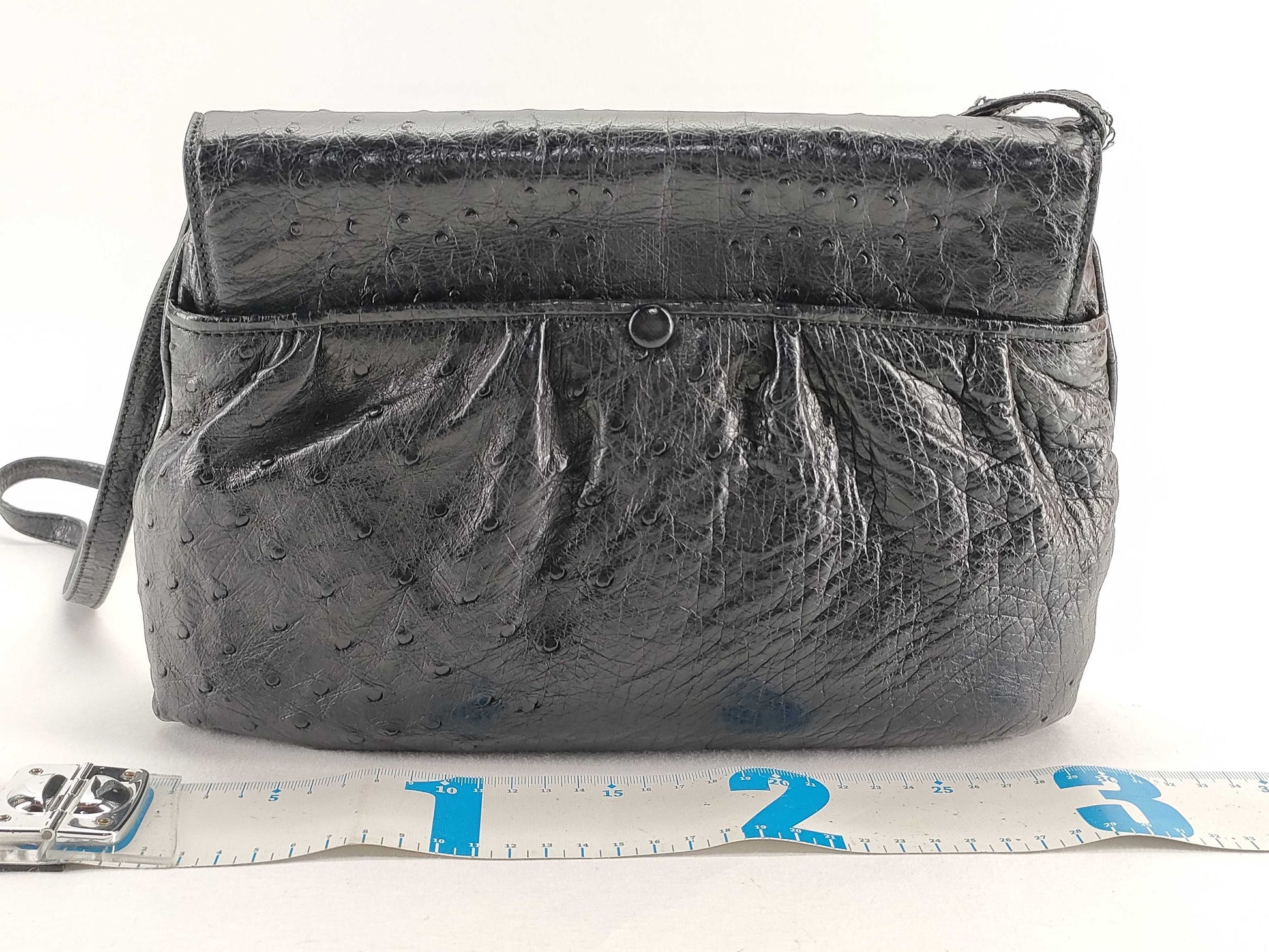 CELINE CELINE Ostrich Shoulder Bag Shoulder Bag