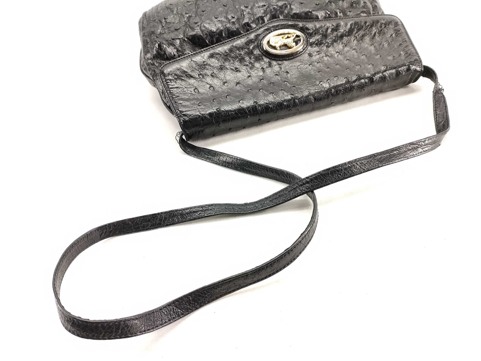 CELINE CELINE Ostrich Shoulder Bag Shoulder Bag